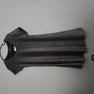 - Lexington Avenue Black and Silver Sparkly M Dress NWT